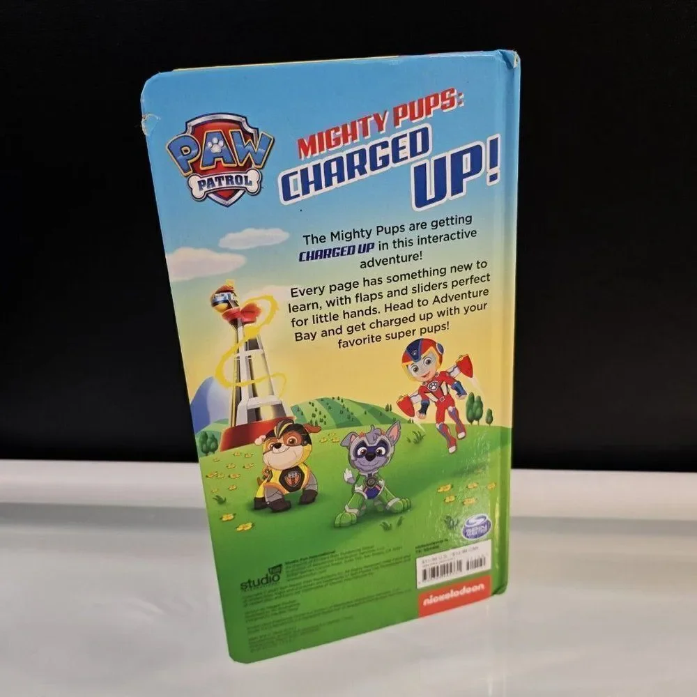 Nickelodeon PAW Patrol Mighty Pups Charged Up! Lift & Slide Board Book